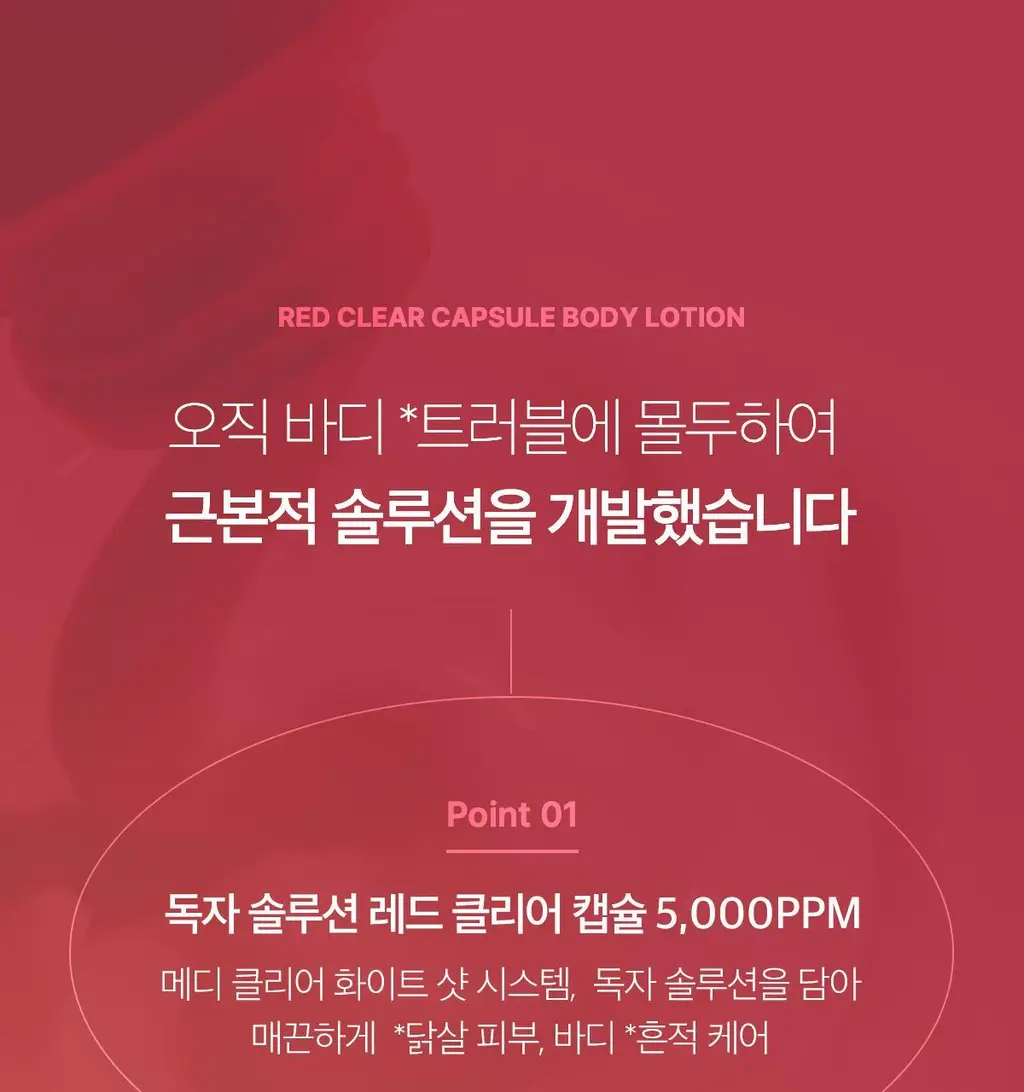 [NEW/바디트러블 케어] 메디큐브 레드 클리어 캡슐 바디로션 230ml 상세페이지 27
